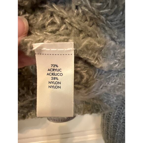 Buckle BKE Marled Color Block Brown Olive Striped Sweater Women's Size Medium - Picture 5 of 6